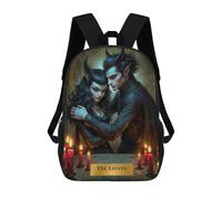 sinyumoney The Lovers - Fantasy Couple Tarot Backpack School Lightweight Casual Daypack School Backpacks for Boys/Girls/Teenagers 17inch