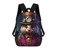 sinyumoney The Mad Stasher 3D Printed 17inch School Bag Children's School Backpack Travel Backpacks Casual Fashion Bag for Kids School Students