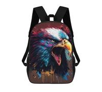 sinyumoney The Majestic Eagle 1 School Backpack for Girls 17inch Casual Daypack Lightweight Rucksack Boy Girl Backpack for Middle School Students