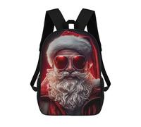 sinyumoney The Mighty Santa Claus Rucksack Daypacks Business Backpack Water Resistant Bookbag for Men/Women 17inch