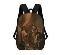 sinyumoney The Miracle of The Madonna School Backpack Water Resistant Travel Backpack Computer Bag for Girls Boys Teenage 17inch