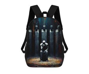 sinyumoney The Monument to The First Lie - The One Who Lowered His Gaze Backpack Kids School Backpack School Bag 3D Printed Fashion School Bag for Boys Elementary And Middle School Student 17inch