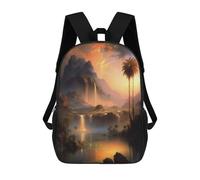 sinyumoney The Mountain Oasis Backpack School Business Durable Laptop Bag for Camping Outdoor Adventures And Daily Travel 17inch