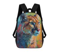 sinyumoney The Moveable Puma Backpack School Fashion Stationery Backpack Waterproof Casual Daypacks for Boys/Girls/Teenagers 17inch
