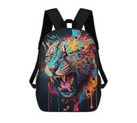 sinyumoney The Mysterious Leopard Rucksack Lightweight Schoolbag Dayback Bookbag College for Girl, Teen Girls 17inch