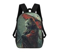 sinyumoney The Mysterious Panda Children's Backpacks School Backpack 3D Printed for Kids Travel Rucksacks Book Bags Kids 17inch School Bag