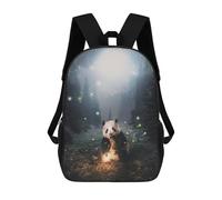 sinyumoney The Panda in The Forest Backpack School Business Durable Laptop Bag for Camping Outdoor Adventures And Daily Travel 17inch
