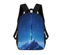sinyumoney The Polaris Sword Backpack School Bag Secondary Causal Travel High School Bags for School/Work/Travel 17inch