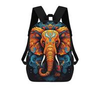 sinyumoney The Power of The Elephant School Backpack Water Resistant School Bag Business Backpack for Boys/Girls/Teenagers 17inch