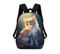 sinyumoney The Protector Cat Backpack School Bag Travel College Rucksack Backpacks for Camping Outdoor Adventures And Daily Travel 17inch