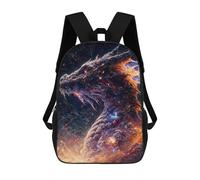 sinyumoney The Rainbow Dragon Backpack School Bag Rucksack Casual Daypacks School Work Travel Bag for Girl, Teen Girls 17inch