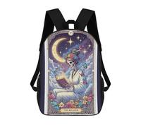 sinyumoney The Reader Tarot Card Illustration Kids Backpack, Kids School Bag 3D Printed School Backpacks for Boys And Teenager School Students 17inch