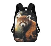 sinyumoney The Red Panda 3D Printed Kids School Bag Rucksacks Children's School Fashion Casual Back Pack High Capacity Travel Book Bags Backpack for Kids 17inch