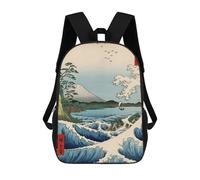 sinyumoney The Sea Off Satta Backpack 3D Printed Kids School Backpack High Capacity Travel Backpacks Book Bags Kids Backpack 17inch