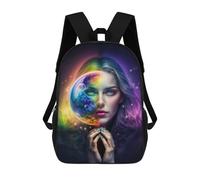 sinyumoney The Seer 17 Inch Backpacks Kids Schoolbag,3D Printed Elementary And Middle School Students Backpacks for Boys Girls