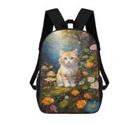 sinyumoney The Serene Majesty Backpacks Kids School Backpack Fashion School Bag 3D Printed School Bag for Boys Elementary And Middle School Students 17inch