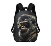 sinyumoney The Shady Ape Children's Backpacks School Backpack 3D Printed for Kids Travel Rucksacks Book Bags Kids 17inch School Bag