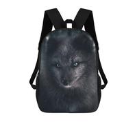 sinyumoney The Silver Fox School Backpack Large Water Resistant Laptop Backpack for Girls Boys Teenage 17inch