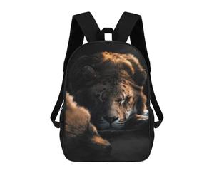 sinyumoney The Sleeping Fox And Lion School Bags Computer Rucksack for School/Work/Travel for Girls Boys Teenage 17inch