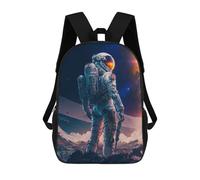 sinyumoney The Space Hunter 3D Printed 17inch Kids School Bag Rucksacks Children's School Fashion Casual Back Pack High Capacity Travel Book Bags