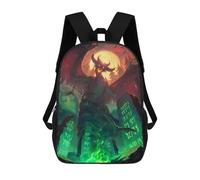 sinyumoney The Summoning Children's Backpacks School Backpack 3D Printed Backpack for Kids Travel Rucksacks Book Bags Kids School Bag 17inch