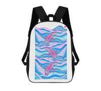 sinyumoney The Three Whales School Backpack 3D Printed School Bags Boys Girls Laptop Backpack for Kids/Students/Adults 17inch