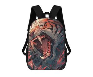 sinyumoney The Tigers Head Roars Backpack School Bag Water Resistant School Bag Business Backpack for Girls Boys Teenage 17inch