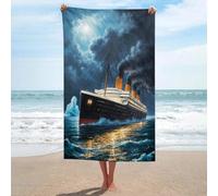 sinyumoney The Titanic GSM Washable Towels Highly Absorbent Quick Beach Towel Super Soft Hotel Quality 130cm*80cm