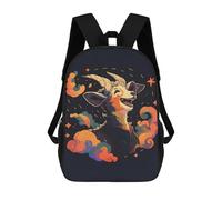 sinyumoney The Toothless Goat Laugh School Backpack Water Resistant Computer Rucksack for Teenage Girls Boys Women Men 17inch