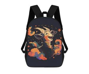 sinyumoney The Toothless Goat Laugh School Backpack Water Resistant Computer Rucksack for Teenage Girls Boys Women Men 17inch