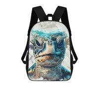 sinyumoney The Turtles World Backpacks 3D Printed 17inch Kids School Backpack Outdoor Casual Daypack Casual Travel Bags for Middle School Students