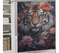 sinyumoney The Ultimate Shower Curtain Waterproof Mould Waterproof Polyester Fabric Modern Polyester Water Repellent for Travel Trailer 69.69x70.87Inch（177x180cm）