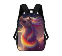 sinyumoney The Unicorn Laugh Backpack 3D Printed Children's School Backpack Kids Travel Backpacks High Capacity Book Bags Children's Backpack Rucksack 17inch