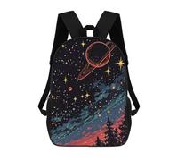 sinyumoney The Universe Backpack School Bag Rucksack for Girls Boys Backpacks Large Capacity Kids Back Pack Lightweight School Bags for Children Students 17inch