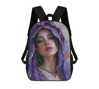 sinyumoney The Violet Woman School Backpack 3D Printed School Bags Boys Girls Laptop Backpack for Kids/Students/Adults 17inch