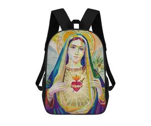 sinyumoney The Virgin Mary School Backpack Water Resistant Computer Rucksack for Teenage Girls Boys Women Men 17inch