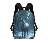 sinyumoney The White Buck Backpack School Bag Water Resistant Computer Rucksack for Campus Outdoor Travel Sports 17inch