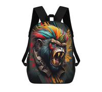 sinyumoney The Wild Monkey School Backpack Water Resistant Travel Backpack Computer Bag for School/Work/Travel 17inch