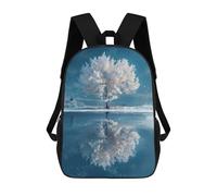 sinyumoney The Winter Tree Of Life Children's Backpacks School Backpack 3D Printed for Kids Travel Rucksacks Book Bags Kids 17inch School Bag
