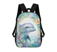 sinyumoney The Wisdom of The Dolphins Backpack School Daypacks Business Backpack Water Resistant Bookbag for Girls Boys Teenage 17inch