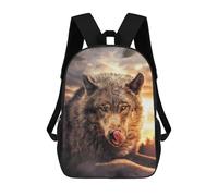 sinyumoney The Wolf Backpack School Bag Secondary Causal Travel High School Bags for School/Work/Travel 17inch