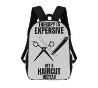 sinyumoney THERAPY SCISSORS School Bags Secondary Causal Travel High School Bags for School/Work/Travel 17inch