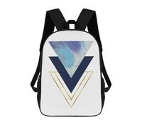 sinyumoney Three Triangles I Backpacks Kids Student Schoolbag 3D Printed Backpacks Elementary And Middle School Students Backpacks for Boys Girls 17inch