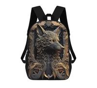 sinyumoney Throne Of Wolf Portrait Backpack School High Secondary School Bags Casual Backpack for Men, Women & Teenage Boys 17inch
