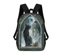 sinyumoney Through Midnights Gate Kids Backpack Girls 3D School Bags, Children's Rucksack Toddler Schoolbag,Casual Daypacks Fashion Bookbag Bag 17inch