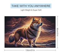 sinyumoney Thundering Canine Majesty -32 Basics Towel Set Suitable Beach Beach Towel Perfect The Home 130cm*80cm