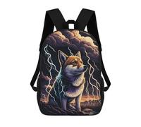 sinyumoney Thundering Canine Majesty -6 School Backpack Secondary Causal Travel High School Bags for Camping Outdoor Adventures And Daily Travel 17inch