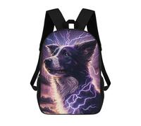 sinyumoney Thundering Canine Majesty Backpack School Lightweight Airport College Students Back Pack for School/Work/Travel 17inch