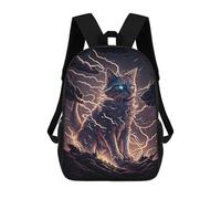 sinyumoney Thundering Cat Magic Backpack School Fashion Stationery Backpack Waterproof Casual Daypacks for Campus Outdoor Travel Sports 17inch