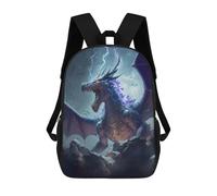 sinyumoney Thundering Dragon Storm Backpack School Bag Daypacks Business Backpack Water Resistant Bookbag for Men/Women 17inch